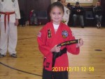 Young black belt student